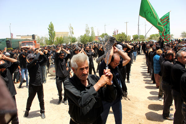 عزاداری تاسوعای حسینی در شهر درق 