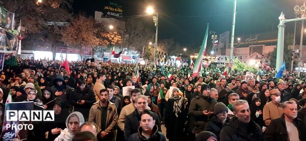 تجمع و راهپیمایی مردم بجنورد برای بیعت با رهبر جدید