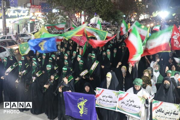 رزمایش اقتدار با حضور گردان‌های جانفدا در نسیم‌شهر