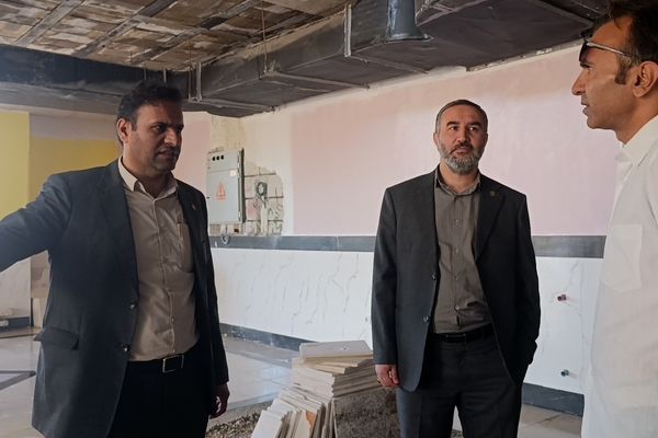 بازدید مدیرکل نوسازی، توسعه و تجهیز مدارس خراسان شمالی از پروژه مدرسه بصیرت آشخانه 