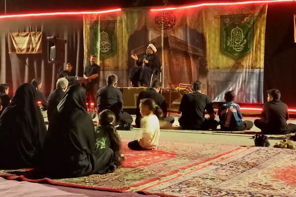 مراسم عزاداری شهادت امام زین‌العابدین (ع) در پارک باهنر شهر الشتر