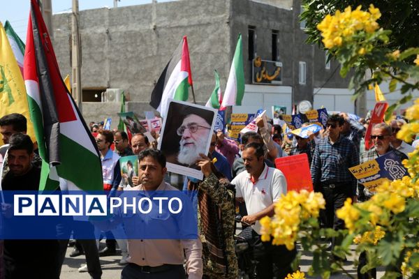 راهپیمایی روز قدس در تنگستان