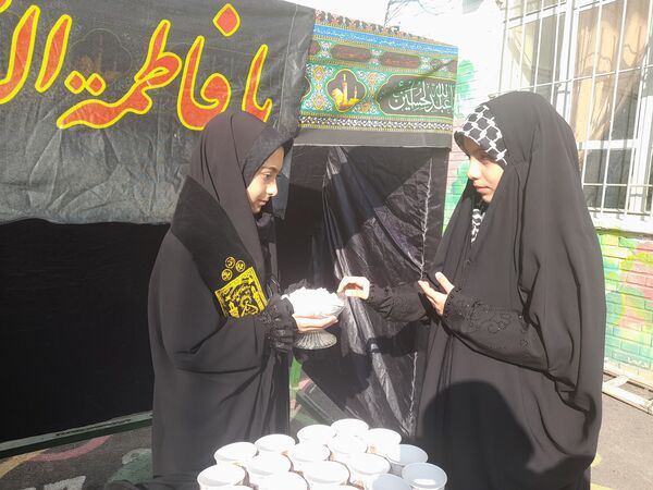 مراسم شهادت حضرت زهرا در دبستان شهید فیاض‌بخش ناحیه ۵ مشهد