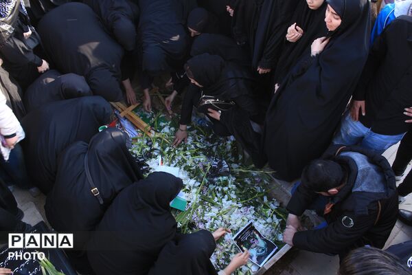 تشییع و تدفین پیکر شهید امیرحسن کاظمی