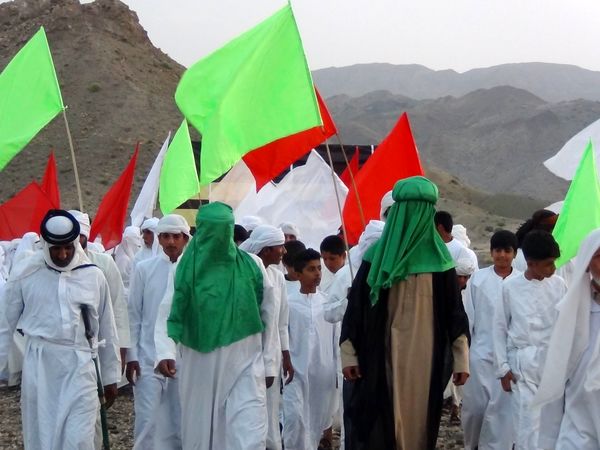 بازسازی واقعه عظیم «غدیر خم» در شهرستان بشاگرد 