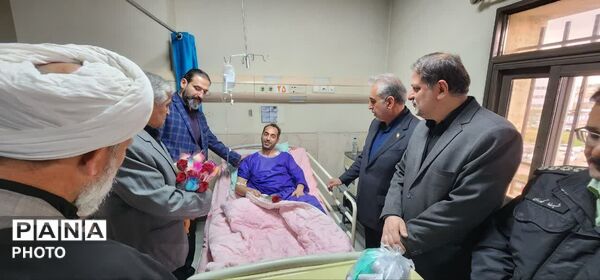 فرماندار همدان از روند درمان مجروحان «جنگ رمضان» بازدید کرد