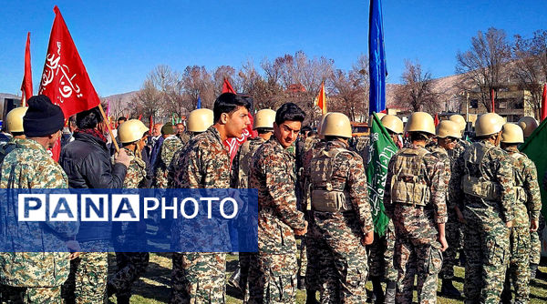 رزمایش بزرگ ده‌هزار‌ نفری پیامبر اعظم ۱۹ بسیجیان در شهرستان‌ لردگان