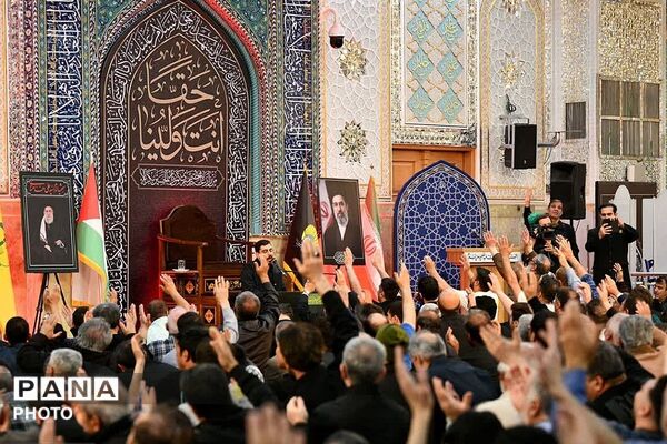 اجتماع عاشقان و زائران حضرت سید الکریم (ع) در شب رحلت آن حضرت 