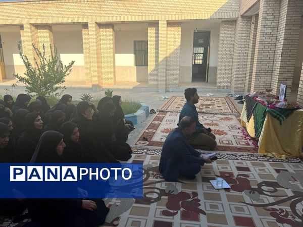 آغاز روز دانش‌آموزان رودخانه با قرائت زیارت عاشورا