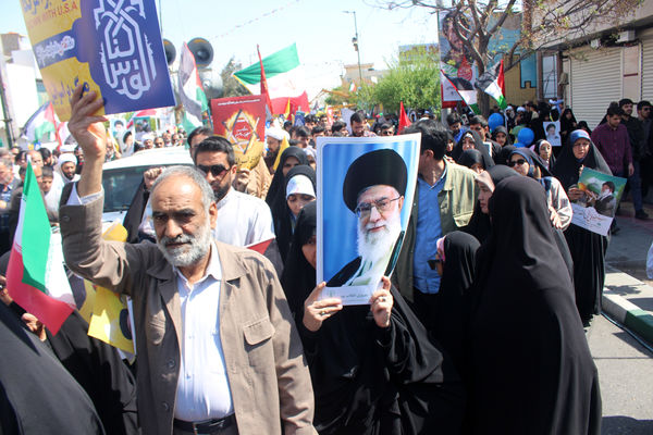 جلوه هایی شکوهمند از راهپیمایی روز جهانی قدس در قم