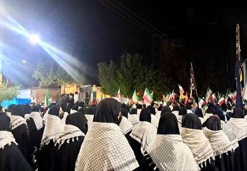 حضور دختران زرقان در رژه اقتدار جانفدایان ایران
