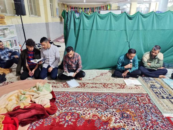 مراسم معنوی اعتکاف دانش‌آموزی در حسن‌آباد جرقویه علیا 