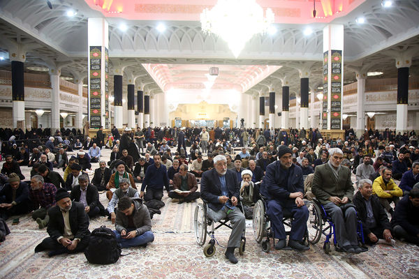 مراسم عزاداری سالروز شهادت امام هادی(ع) در حرم حضرت معصومه(س)