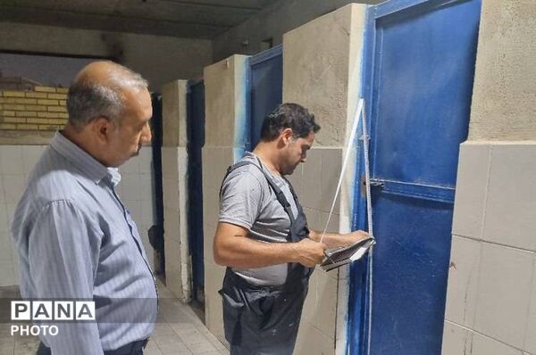 آماده سازی مدرسه شهید ابراهیم تنیده بندرعباس 