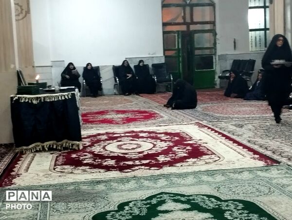 مراسم عزاداری شهادت رهبر معظم انقلاب در روستای مهدی آباد خلیل آباد