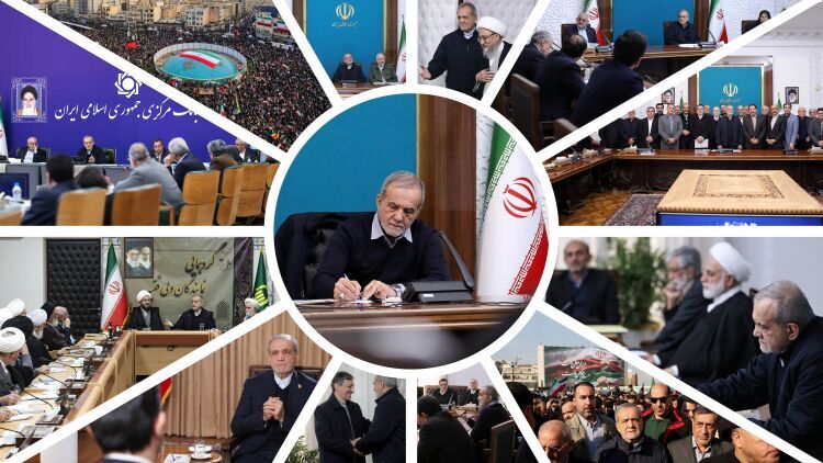 گزارش جامع کنشگری فعالانه رئیس‌جمهور در مدیریت حوادث اخیر
