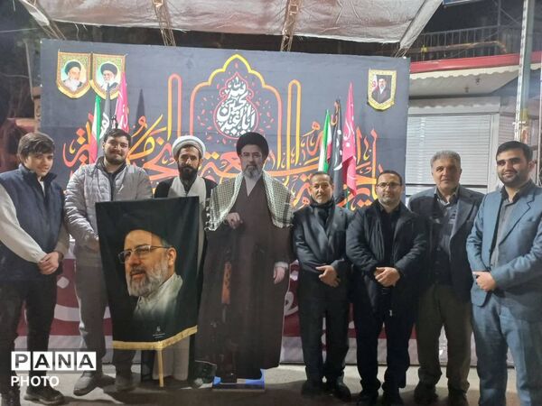 روایت خیابان‌های بناب از اربعین رهبر شهید و شهدای دانش‌آموز