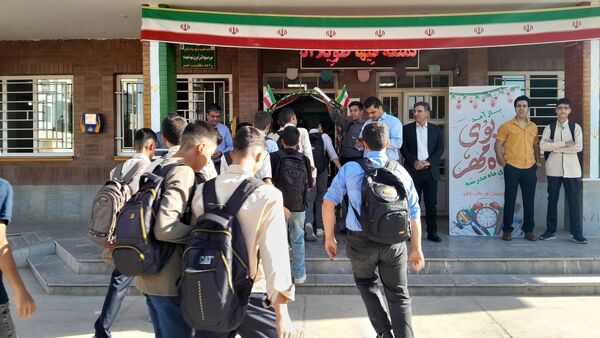 مراسم آیین بازگشایی مدرسه ابوریحان بیرونی