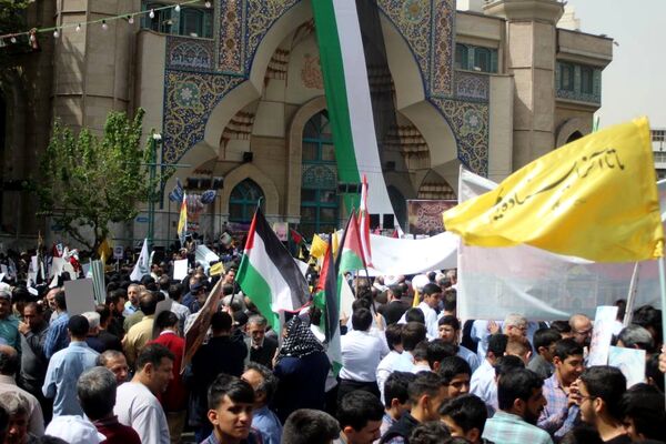 تجمع بزرگ دانش‌آموزان و فرهنگیان در حمایت از مردم مظلوم غزه و فلسطین