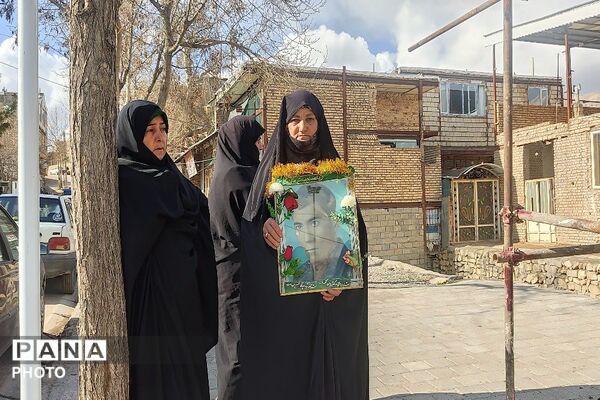 مراسم راهپیمایی اربعین شهادت قائد امت در شهر بار نیشابور-۱