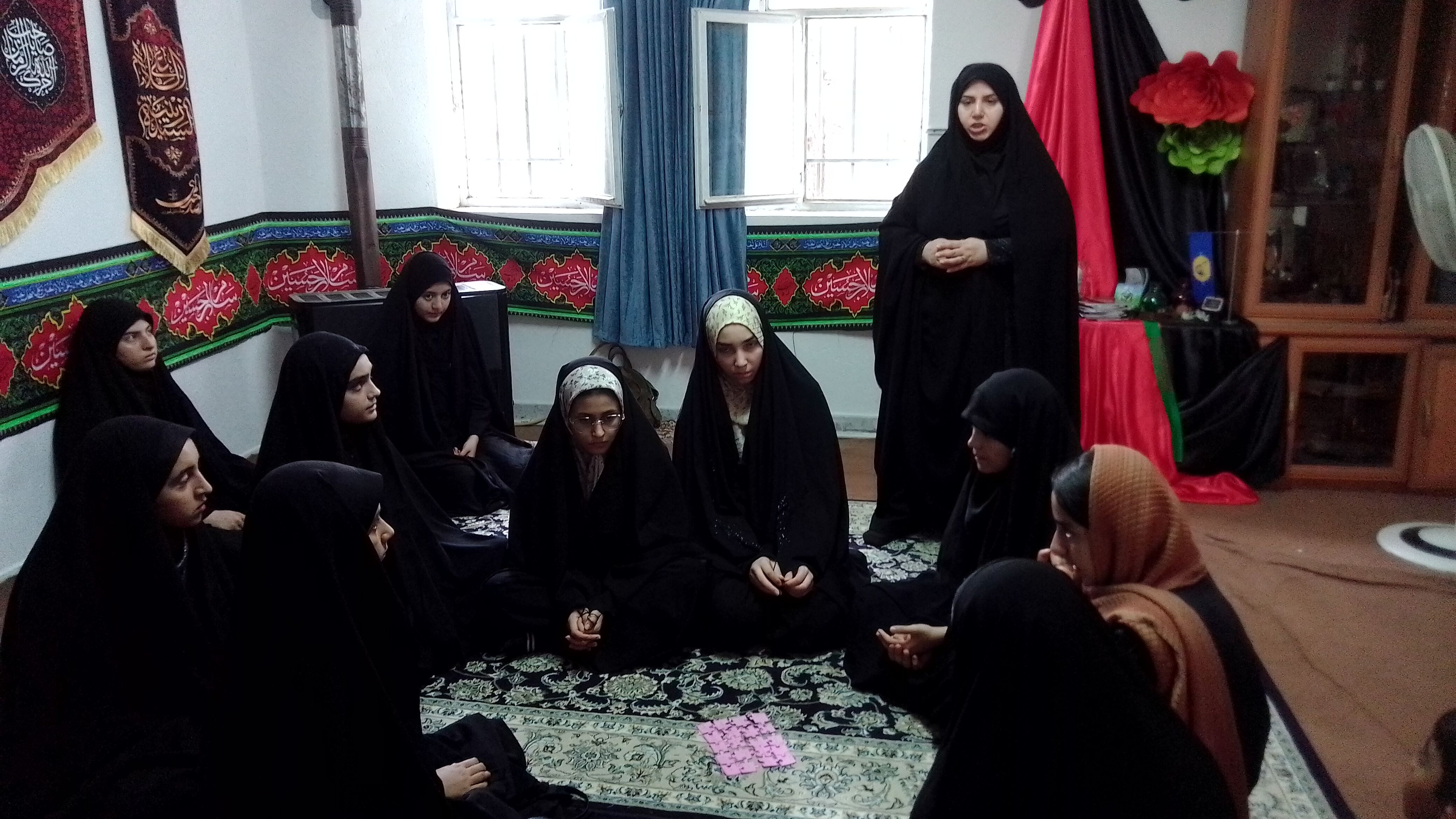 برپایی هیات جاماندگان از پیاده‌‌روی اربعین در شهر آشخانه 