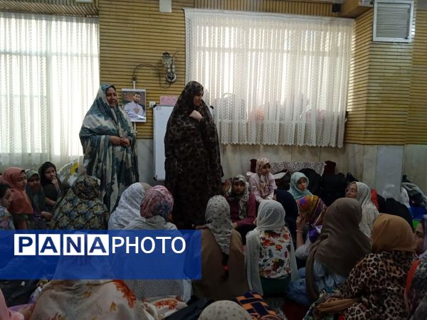 اعتکاف دانش‌آموزان منطقه ۱۶؛ دارالشهدای شهر تهران 