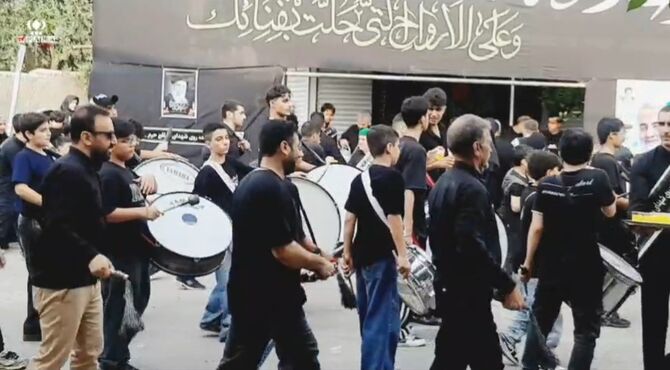عصر عاشورای گالیکش؛ خروش دلدادگان حسینی در مسیر مزارشهدا