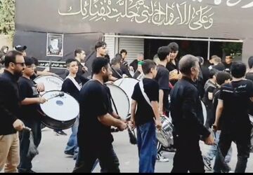 عصر عاشورای گالیکش؛ خروش دلدادگان حسینی در مسیر مزارشهدا