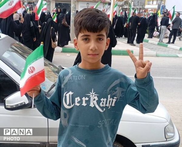 فرزندان انقلاب شهرستان شهیدپرور لامرد در روز قدس