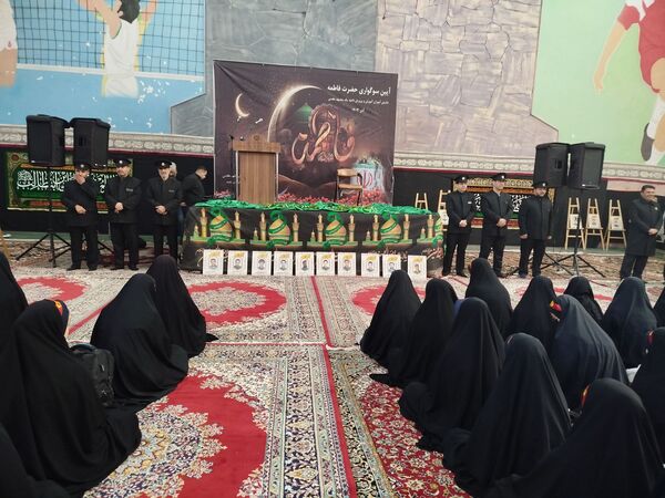 آیین سوگواری شهادت حضرت فاطمه الزهرا (س) در سالن مالک اشتر ناحیه یک مشهد 