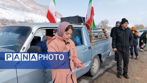 حضور گسترده مردم شهر توره در راهپیمایی۲۲ بهمن، تجلی اتحاد و ایستادگی
