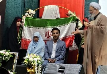 مراسم ازدواج ۴۷ زوج جوان شهرری در شب سالروز پیوند حضرت زهرا(س) و حضرت علی(ع)