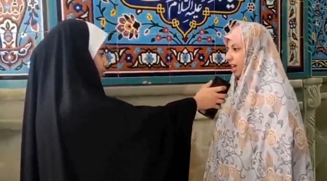 جمع معنوی دختران دانش‌آموز در اعتکاف «صاحبنا»