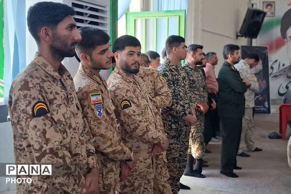  آیین تکریم و معارفه فرمانده ناحیه مقاومت بسیج شهرستان باشت