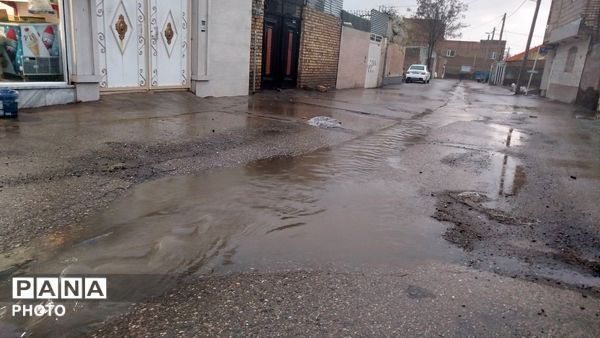 بارش باران بهاری در شهرستان نیشابور  