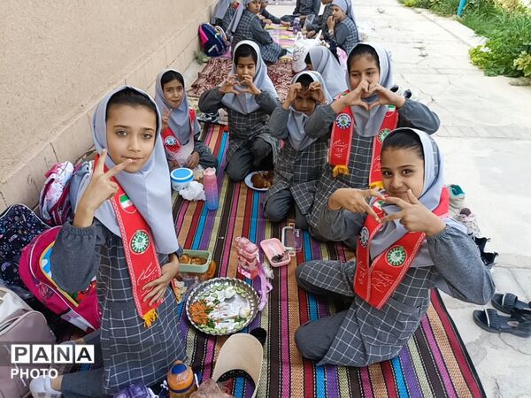 اردوی دبستان شهید نجاتی در پارک بانوان مهردشت ابرکوه