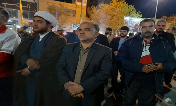 تجمع مردم ولایتمدار آباده در حمایت از حمله به اسرائیل