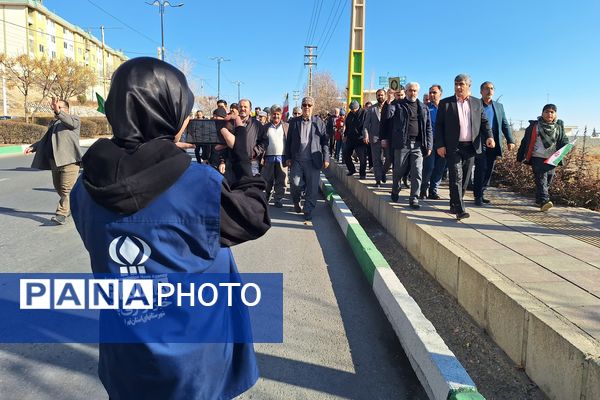 راهپیمایی و همبستگی مردم شهرستان پردیس در محکومیت اقدامات تروریستی