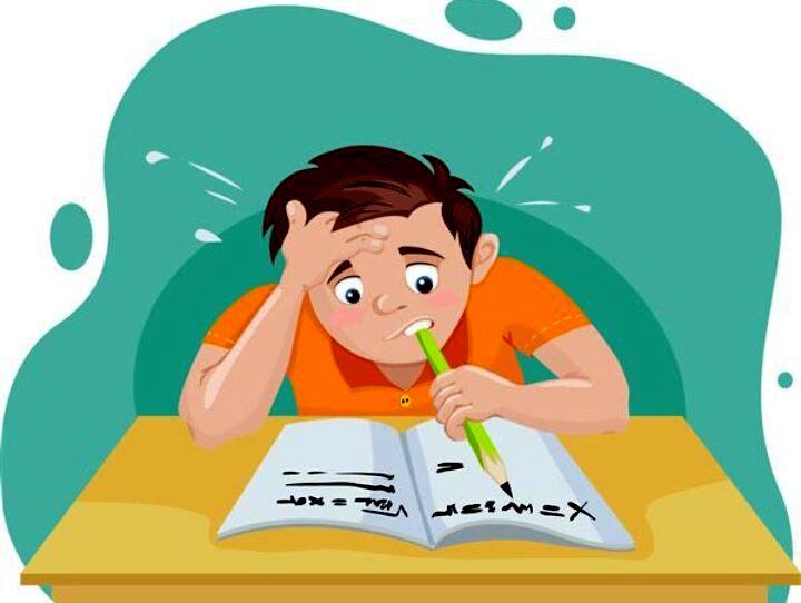 برگه های امتحانی  و سخت کوشی دانش آموز 