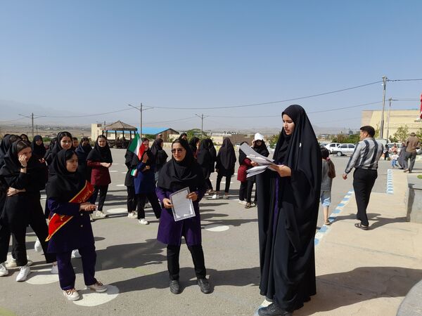آیین سال تحصیلی جدید در دبیرستان نسیبه شهرستان سملقان