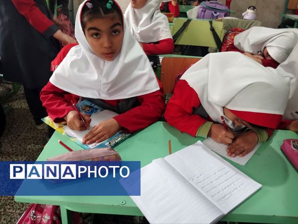 طرح کالک‌نویسی کانون یاران در مدرسه پیامبر اعظم آشخانه