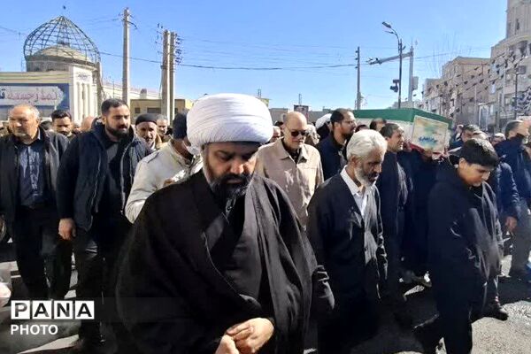 تشییع پیکر شهید حملات آمریکایی صهیونی، "شهید جواد انصاری" در باقرشهر 
