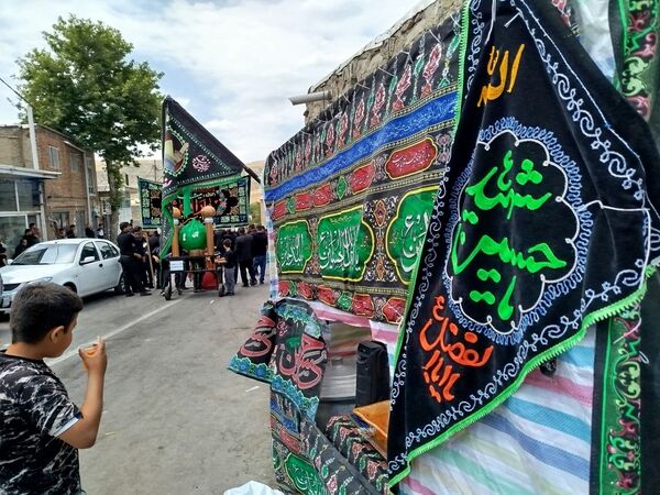 هیات عزاداری شهرستان هوراند در روز تاسوعا