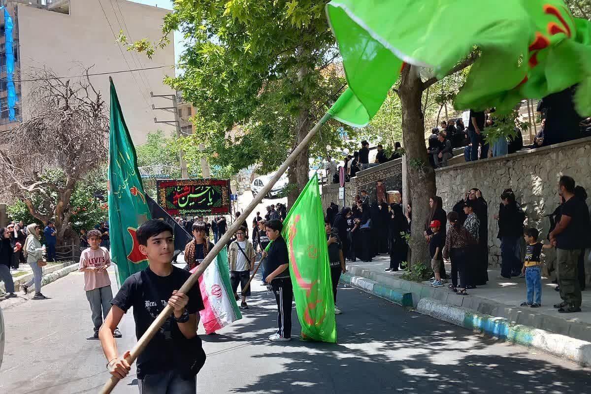 طنین صدای «یا حسین» در آسمان شهر