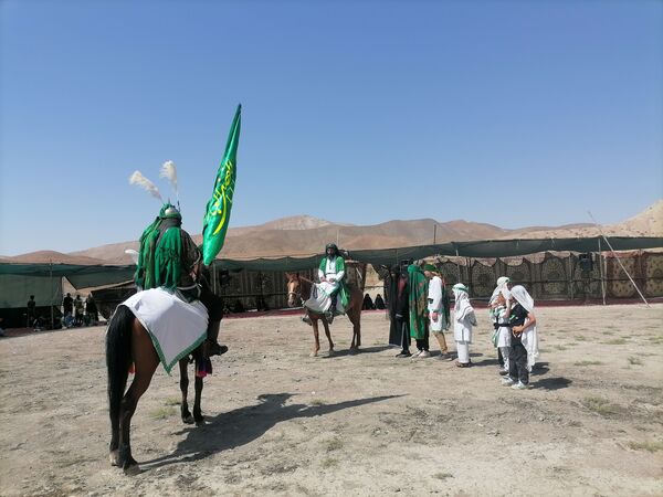 مراسم تعزیه خوانی در روز اربعین حسینی در شهر بار