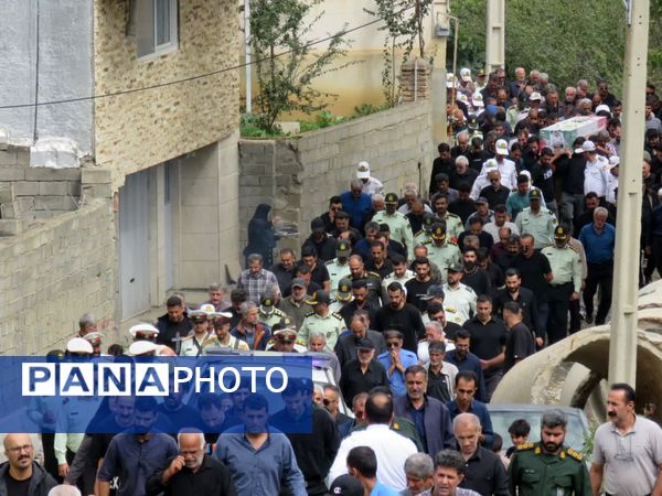 مراسم تشییع پیکر شهید امنیت در سوادکوه