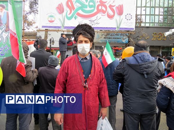 راهپیمایی باشکوه ۲۲ بهمن ماه شهرستان بجنورد 