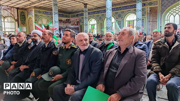 مراسم گرامیداشت چهلم امام شهید در گلزار شهدای  شهر بار نیشابور-۲