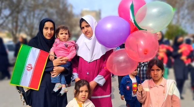 راهپیمایی یوم الله ۲۲ بهمن در شهرستان باشت با حضور گرم مردم