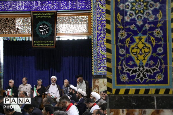 بزرگداشت رهبر شهید ایران در مسجد حظیره استان یزد
